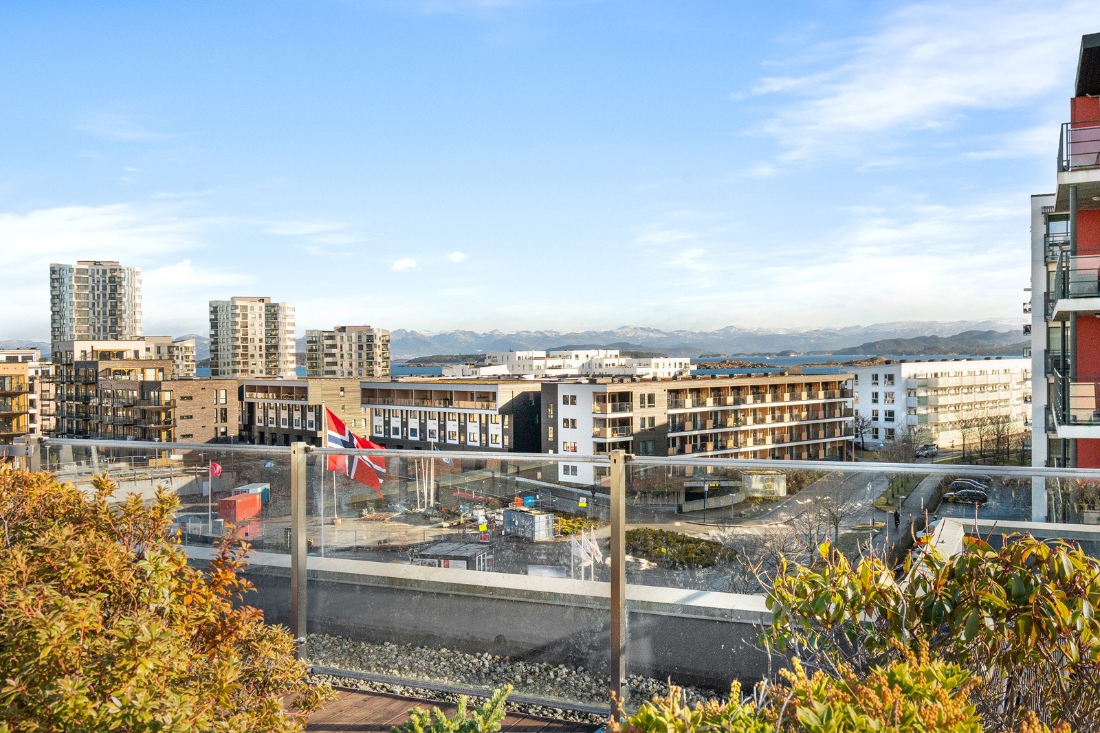 Utsikt over bebyggelsen i Lervig/ Breivik Galleribilde