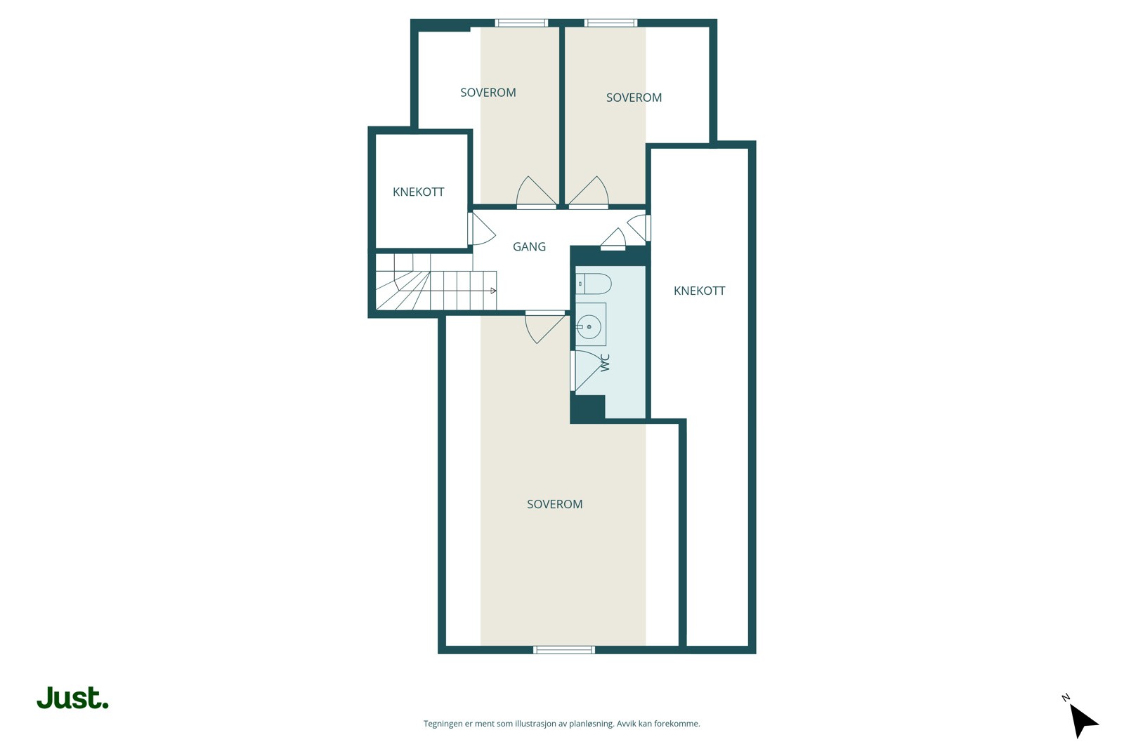 Planskisse loftsetasje.