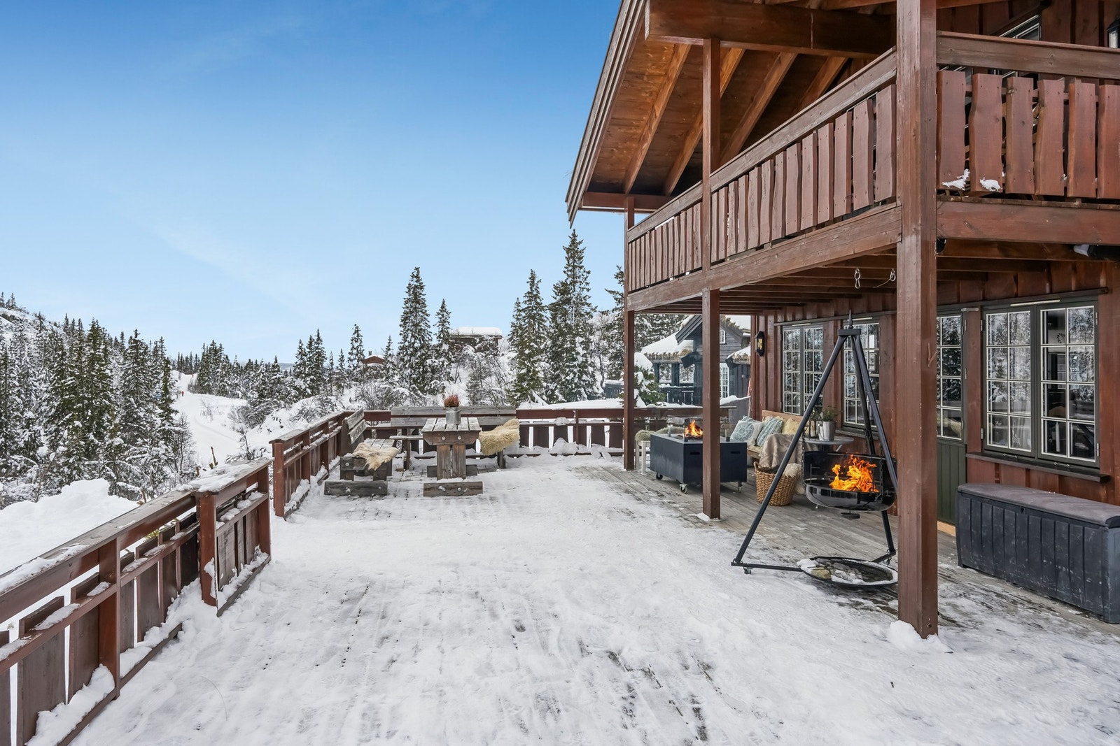 Her er det lagt opp til å nyte livet utendørs Galleribilde