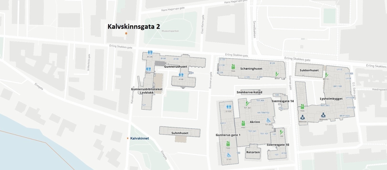 Kart over nærområdet Galleribilde