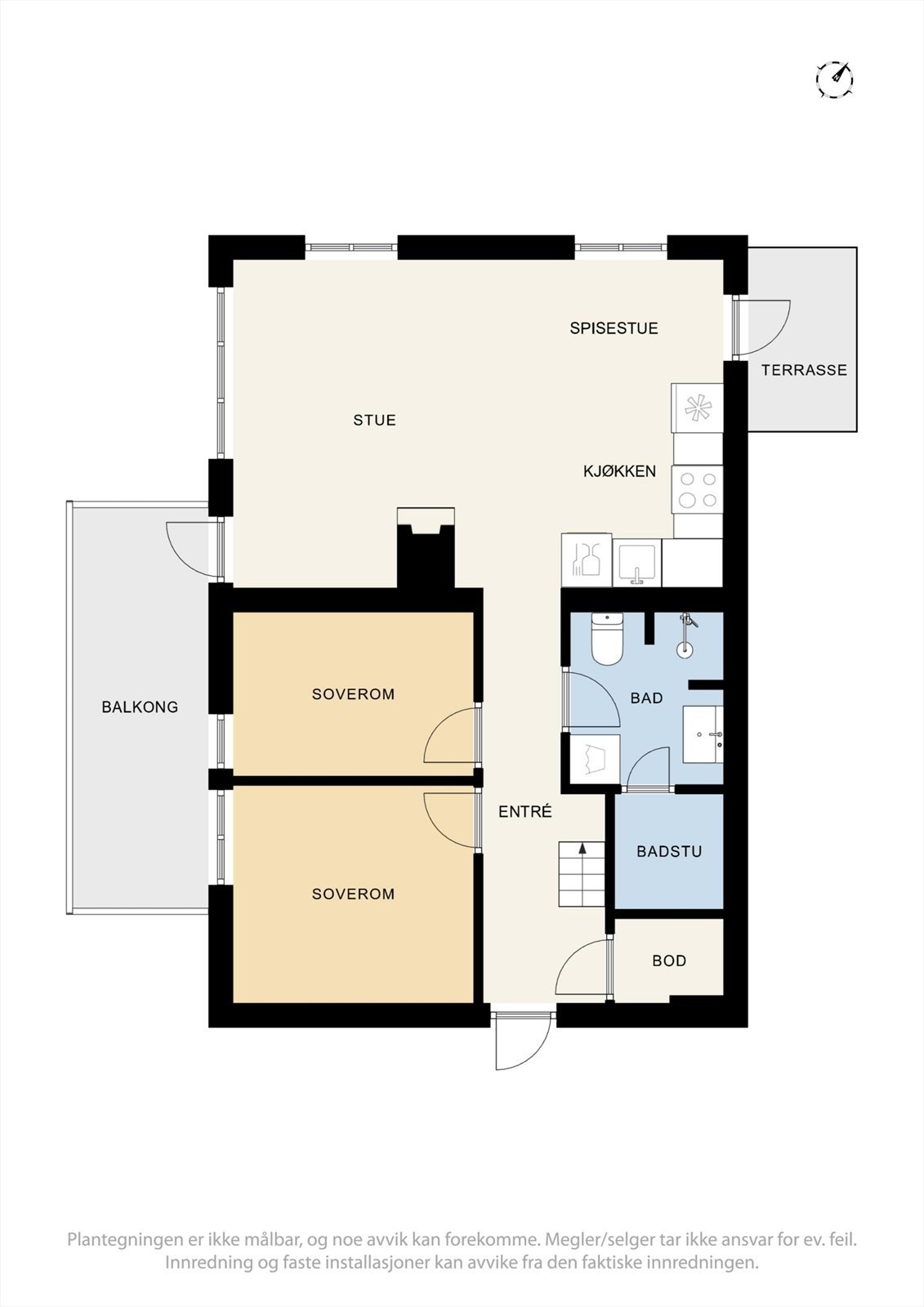 Plantegninger hovedetasje Galleribilde