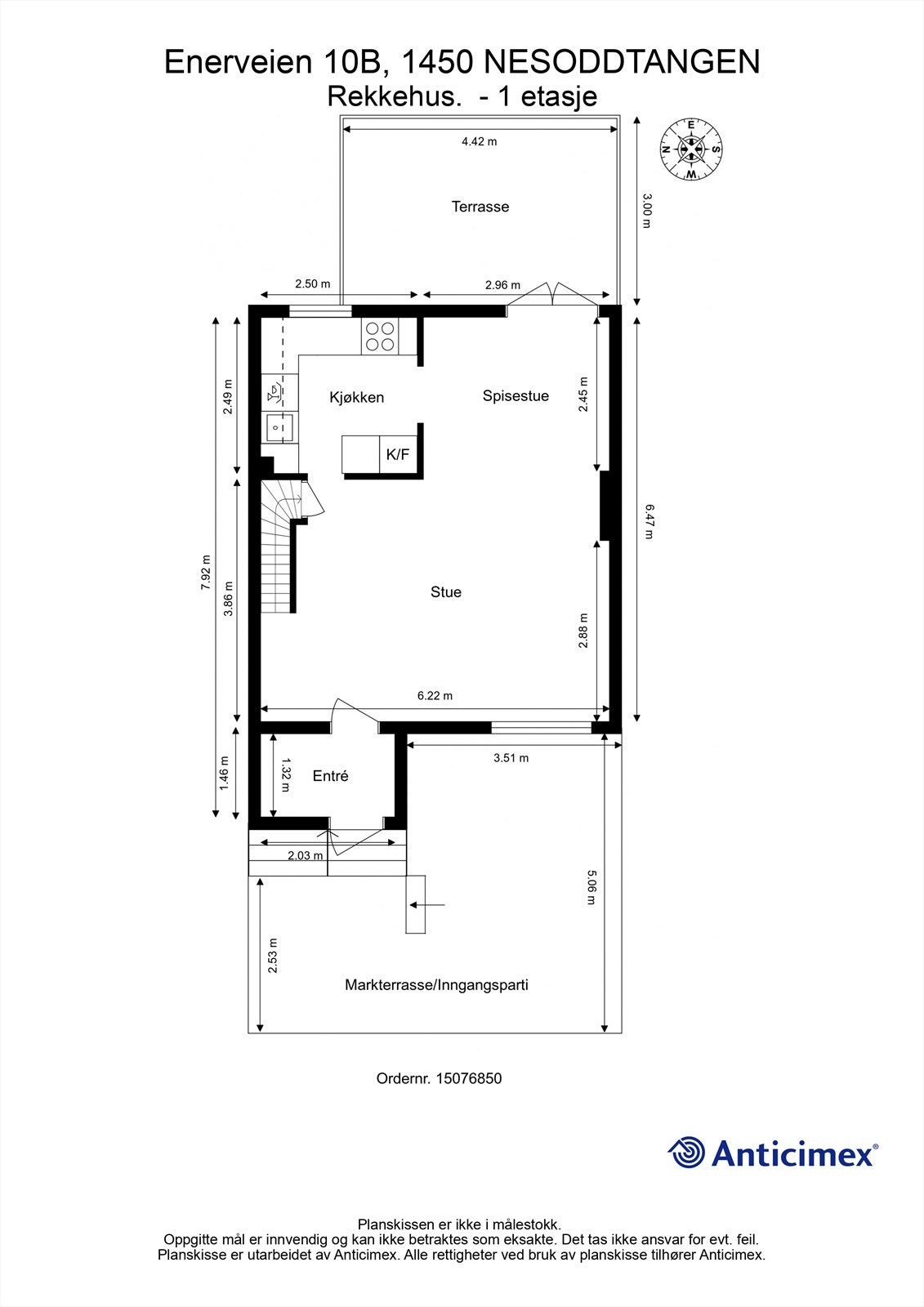 1 etage - plantegning Galleribilde