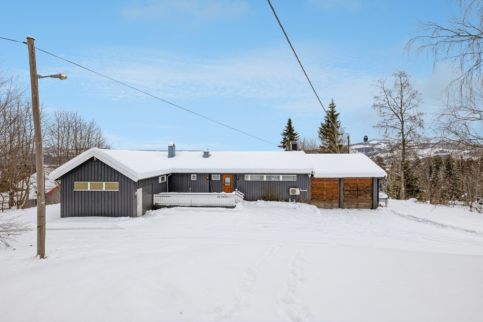 Her bor du høyt og fritt med en flott utsikt over det omkringliggende kulturlandskapet. Galleribilde