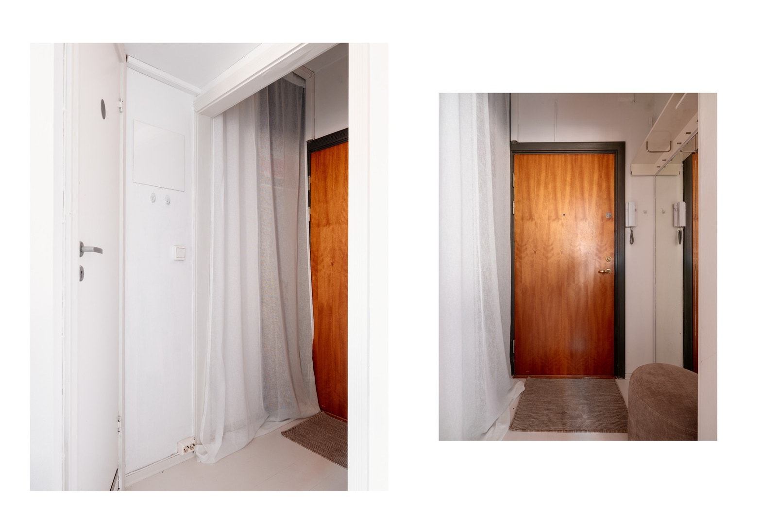 Entrèen er smart utnyttet med god plass til garderobeløsninger som gir både lagringsplass og orden i hverdagen. Galleribilde