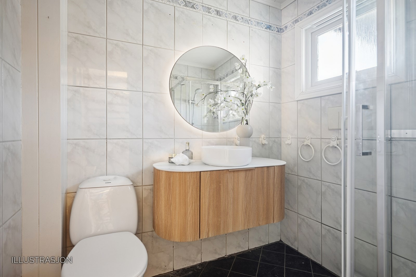 Baderom i første etasje. Galleribilde