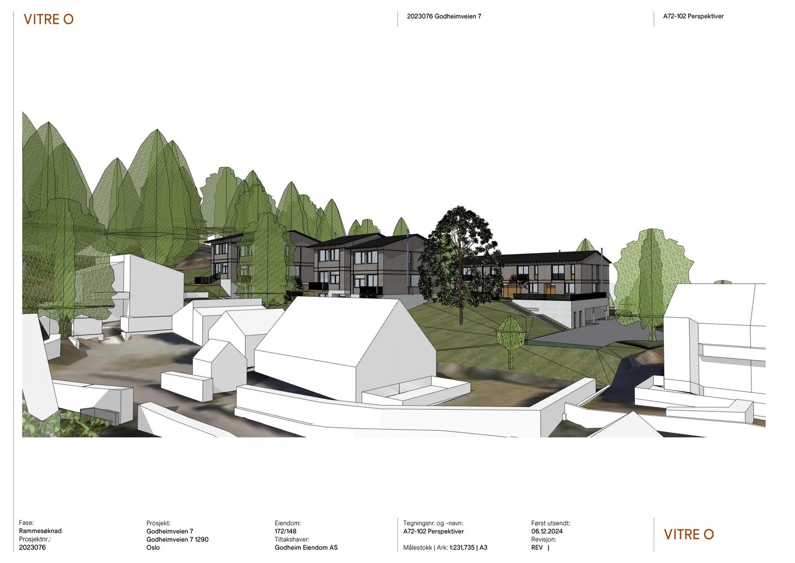 Fra rammetillatelsen: Boligene oppføres i 2-3 etasjer, noe som gir gode, moderne og arealeffektive planløsninger. Galleribilde
