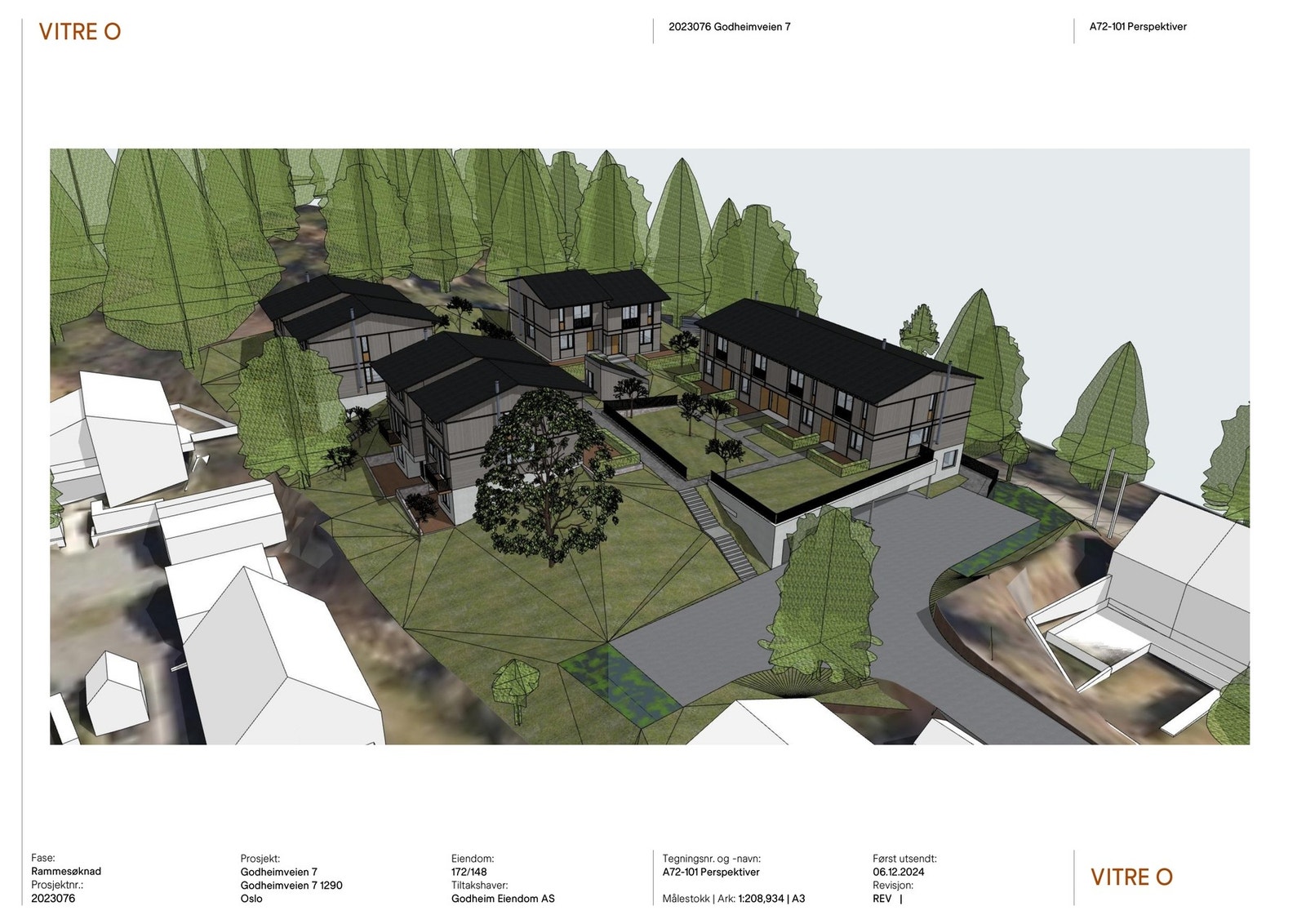 Fra rammetillatelsen:: Idyllisk beliggenhet i markagrensa på Klemetsrud. Galleribilde