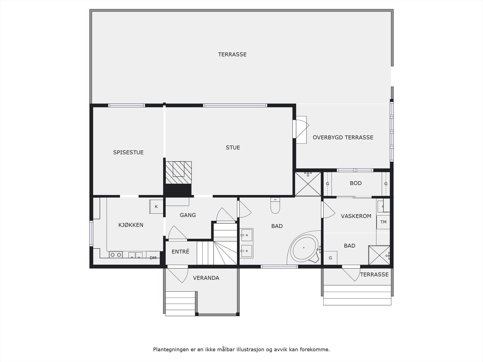 Plantegning 1. etasje. Galleribilde