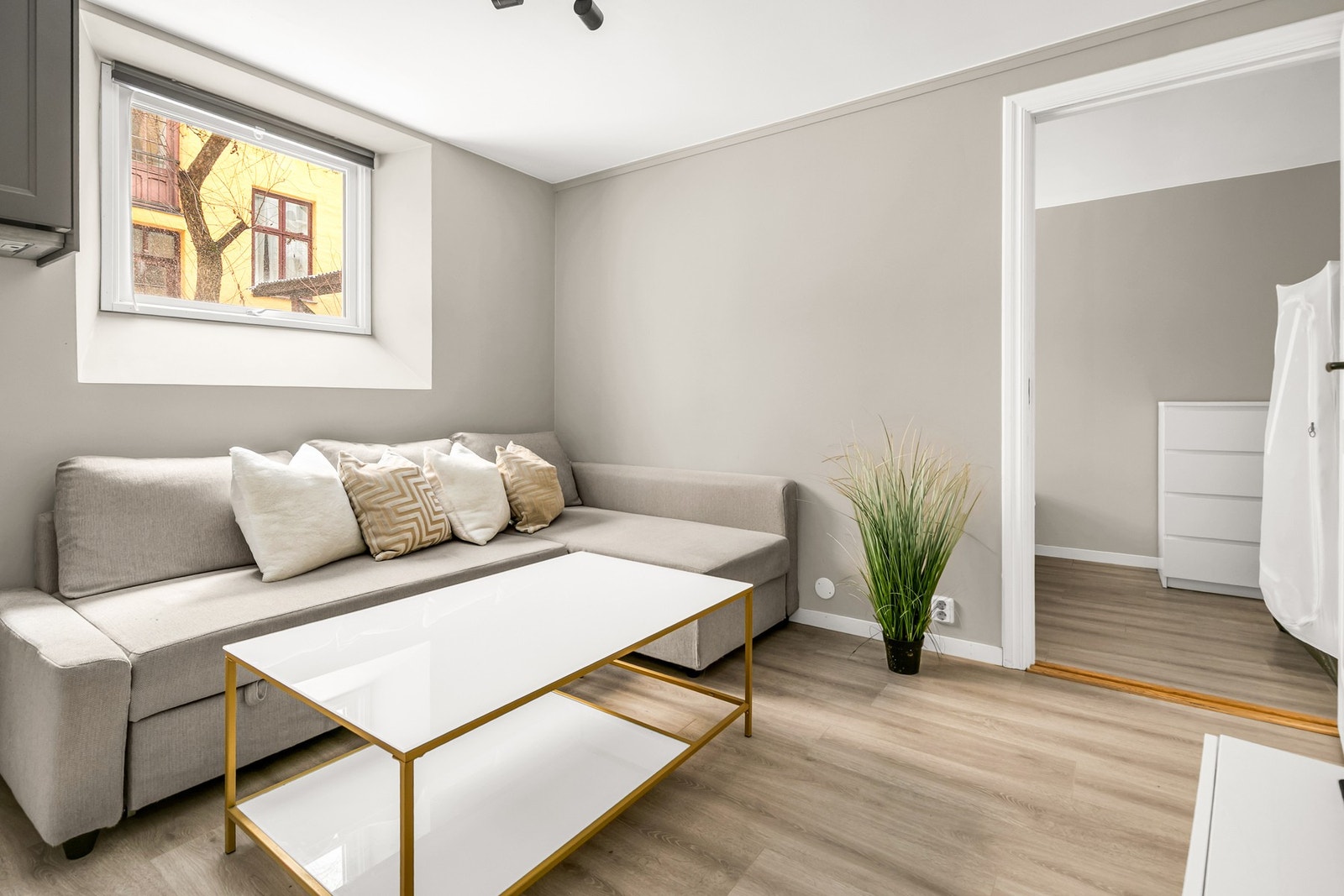 Bilder fra stuen med tilgang til soverom Galleribilde