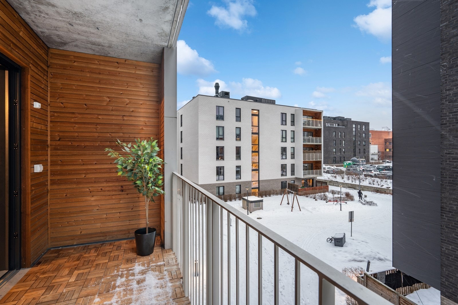 Utsyn fra balkongen Galleribilde