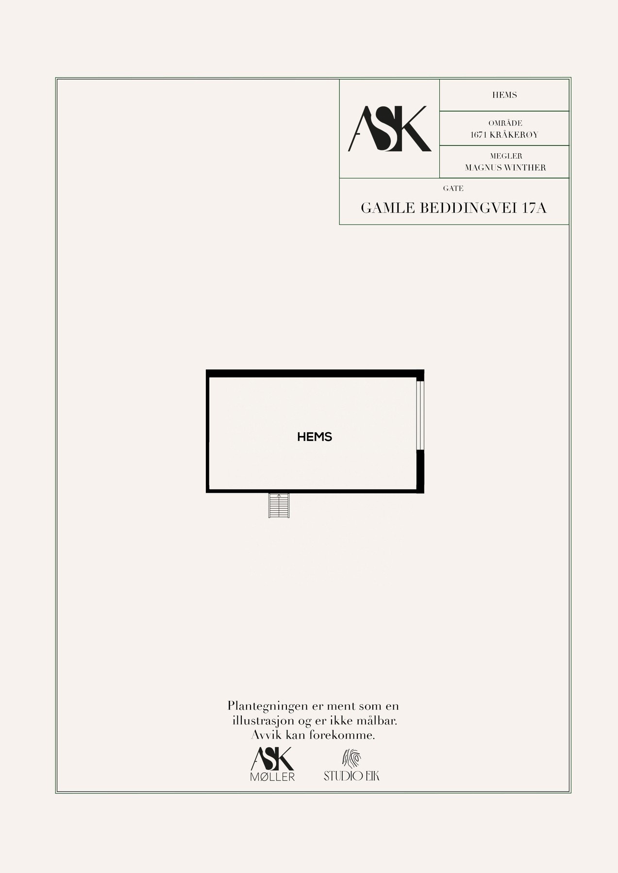 Plantegning hems Galleribilde