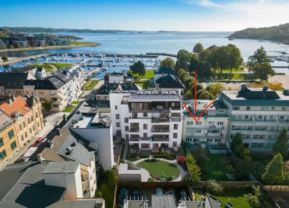 Balkong mot felles bakgård Galleribilde