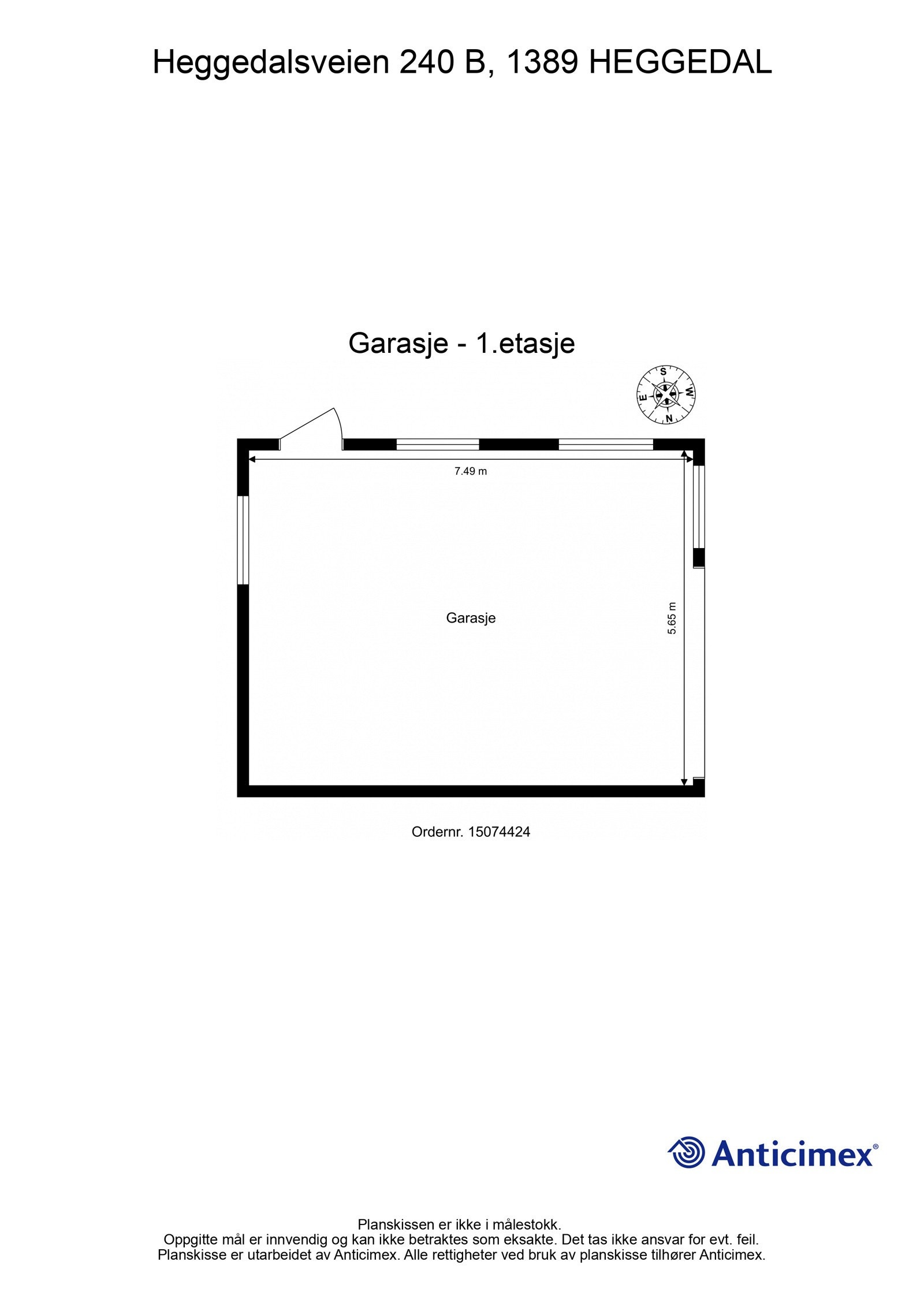 Plantegning garasje Galleribilde