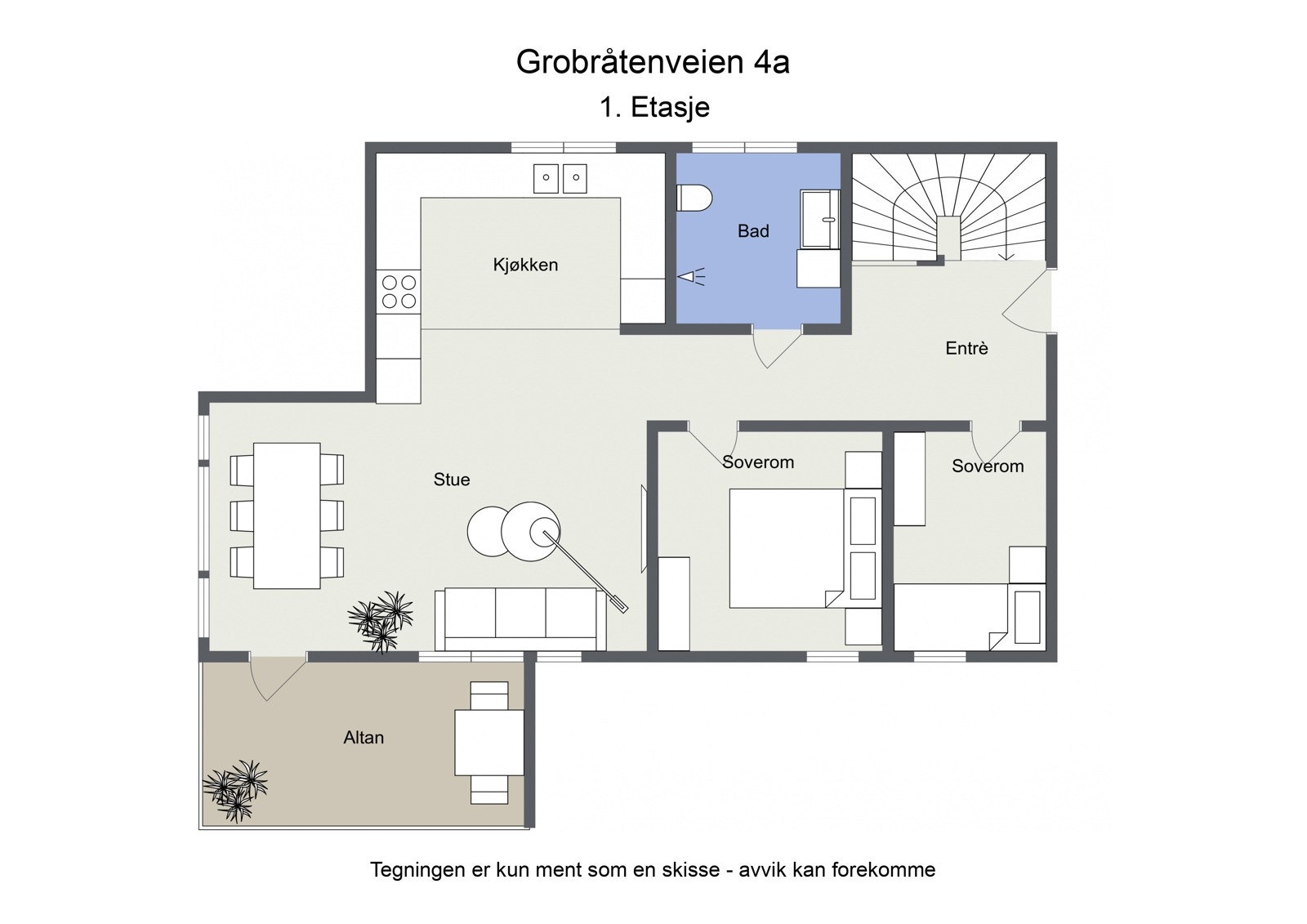 Planskisse 1.etasje Galleribilde