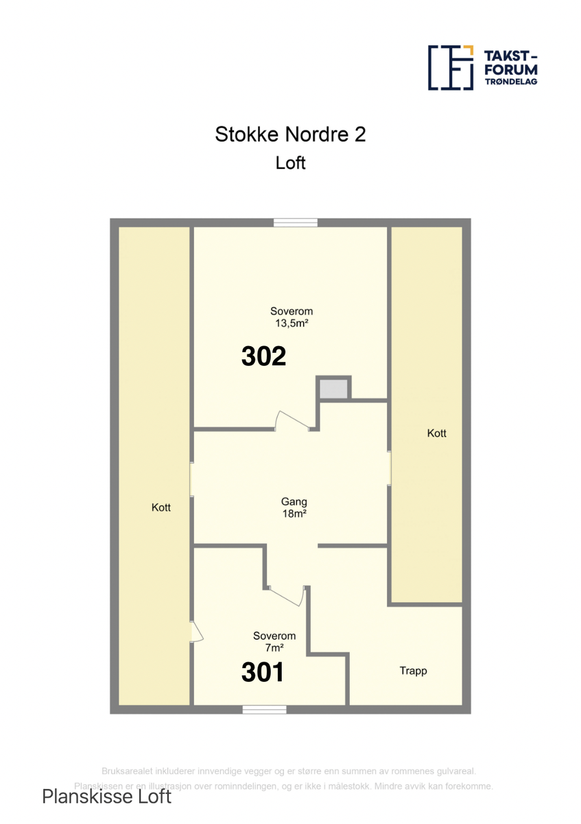 Plantegning loft Galleribilde