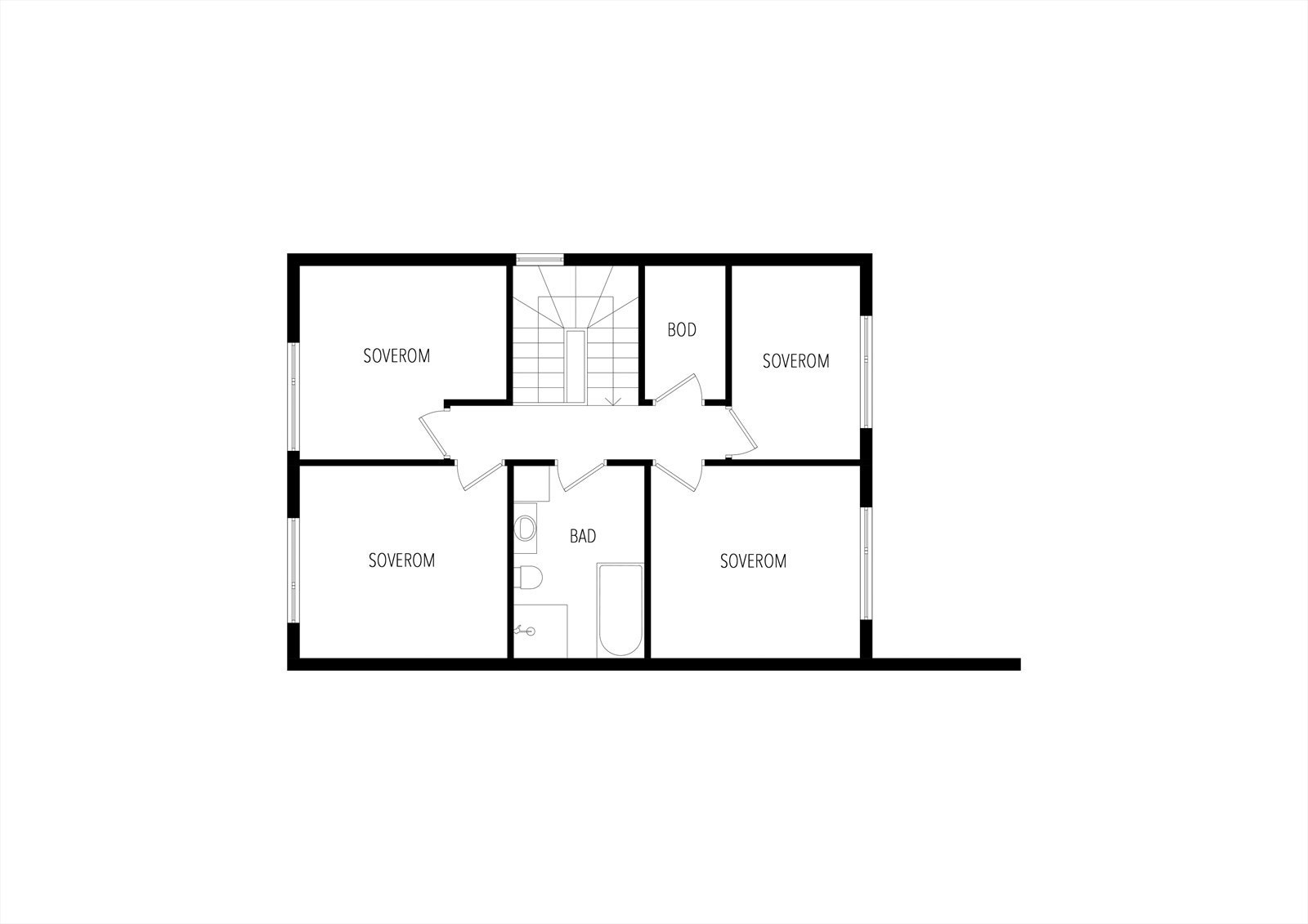 Plantegning 2. etasje Galleribilde