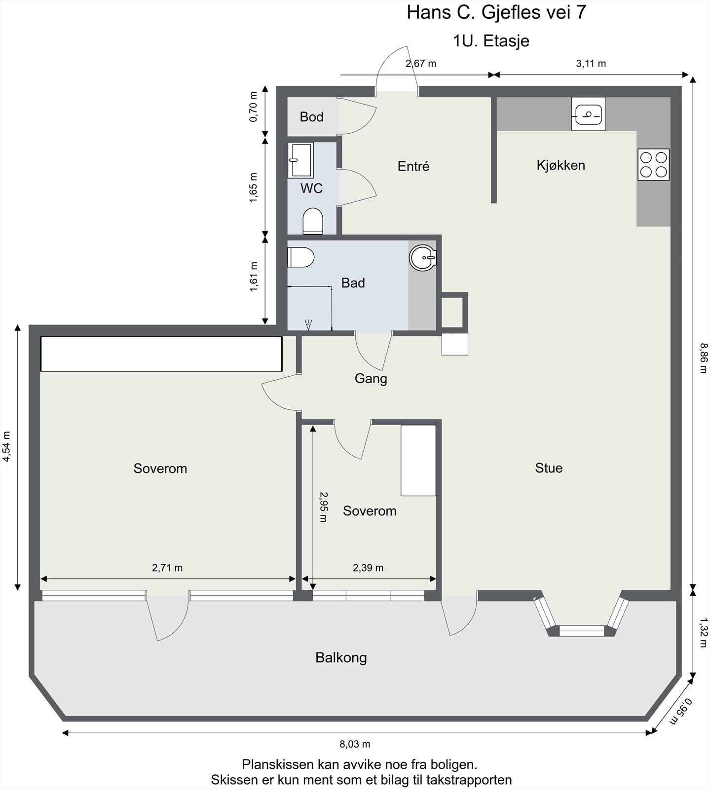 Plantegning Galleribilde