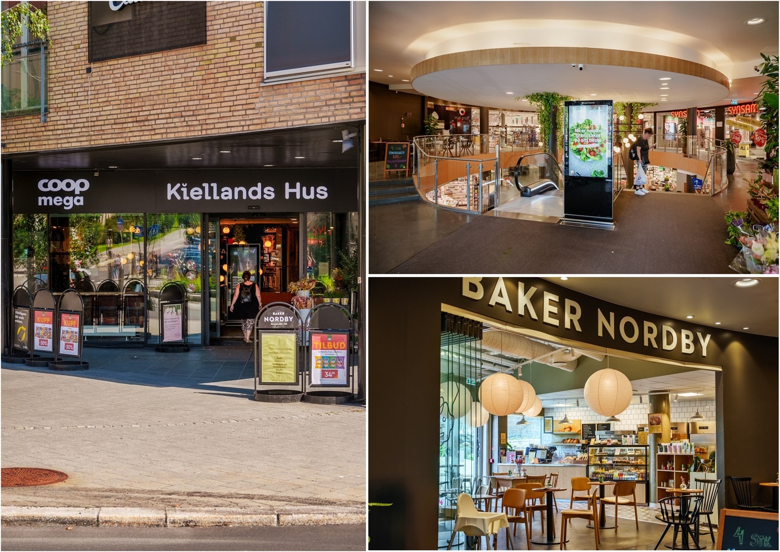 Kiellands Hus med dagligvare, servering og servicetilbud i umiddelbar nærhet. Galleribilde