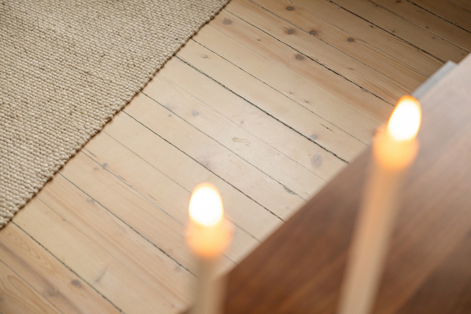 Orginale tregulv som er slipt i 2019. Galleribilde