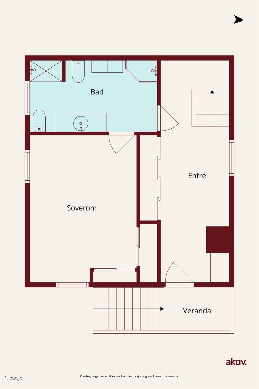 Plantegning første etasje Galleribilde