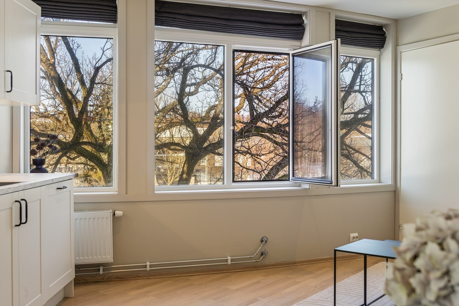 Store vindusflater slipper inn rikelig med dagslys. Galleribilde