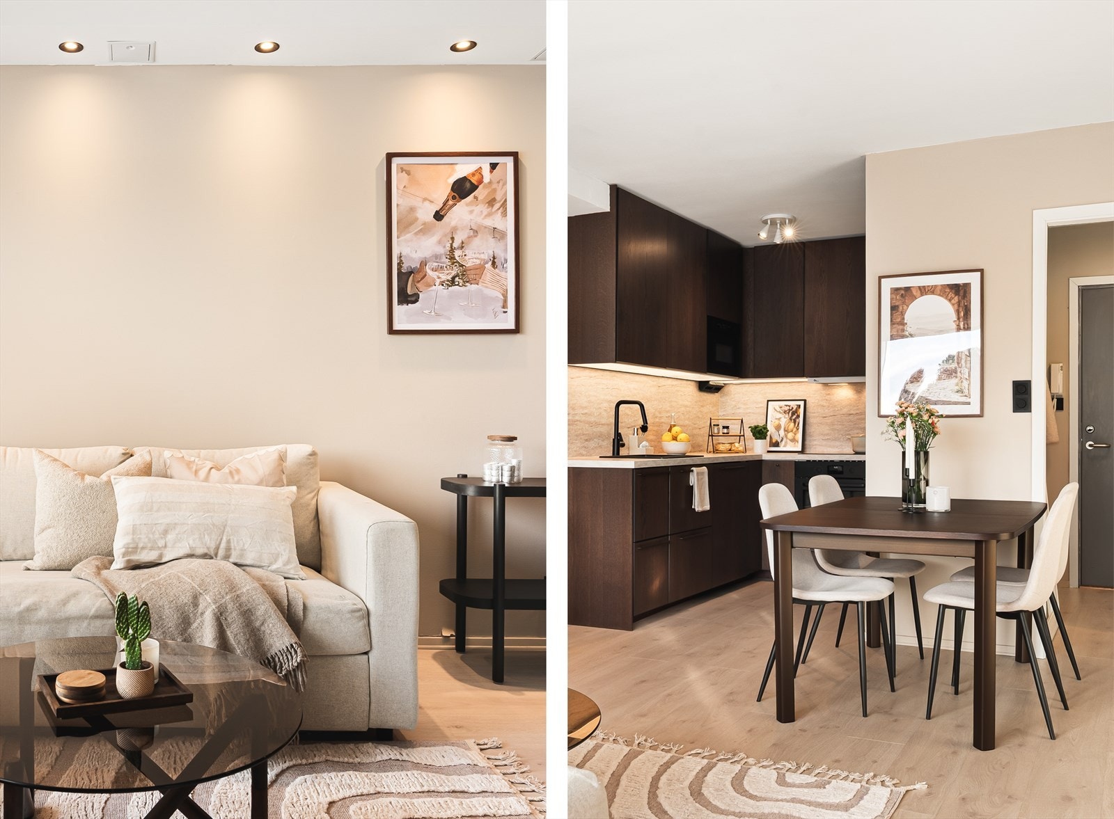 Det også nytt laminatgulv i 2025, med unntak av badet. Galleribilde