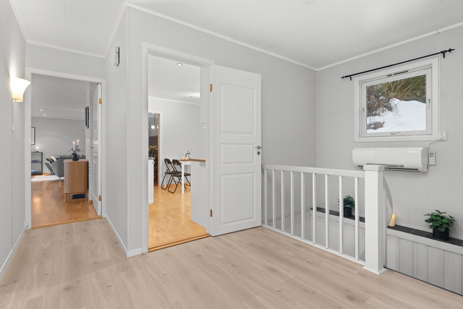 Gang. Her er varmepumpe montert. Galleribilde