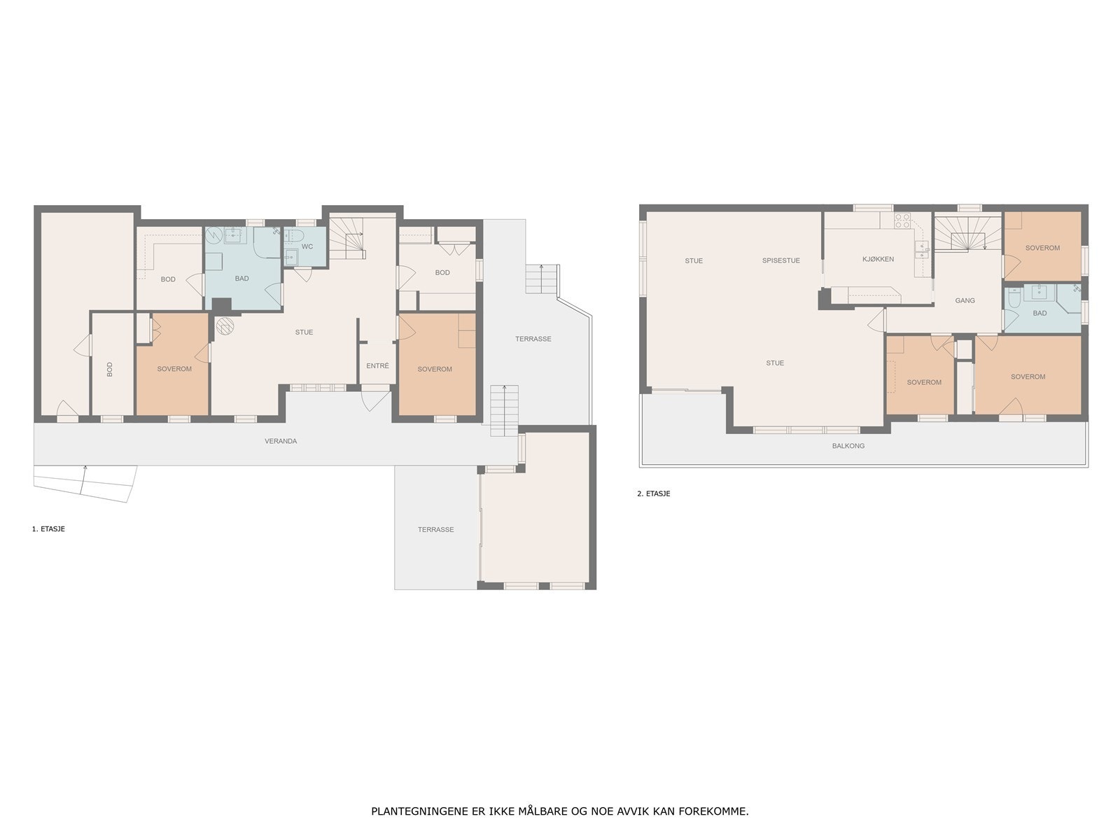 Plantegning alle etasjer Galleribilde