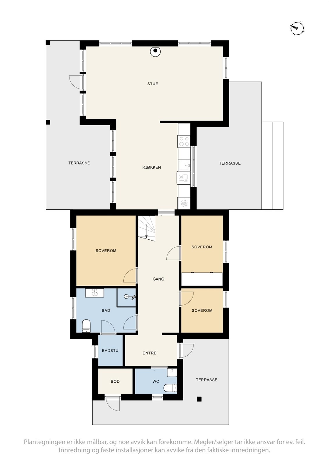 Plantegning 1. etg. Galleribilde