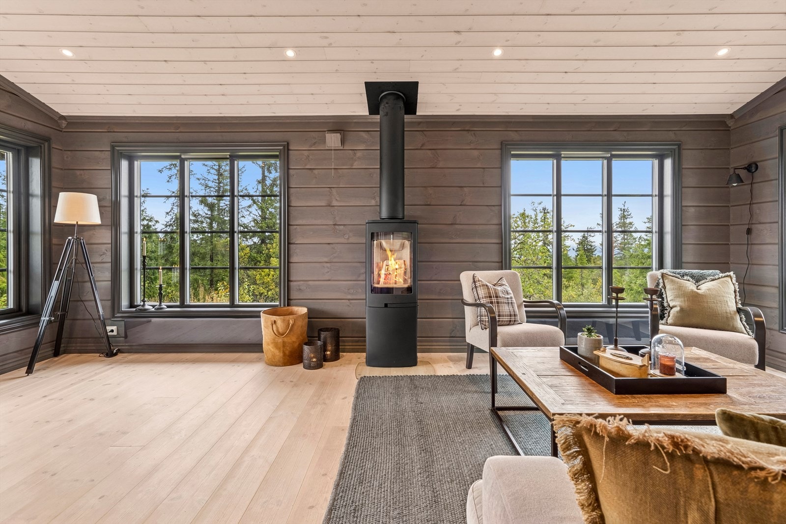 Med store vinduer får du naturen tett på. Galleribilde