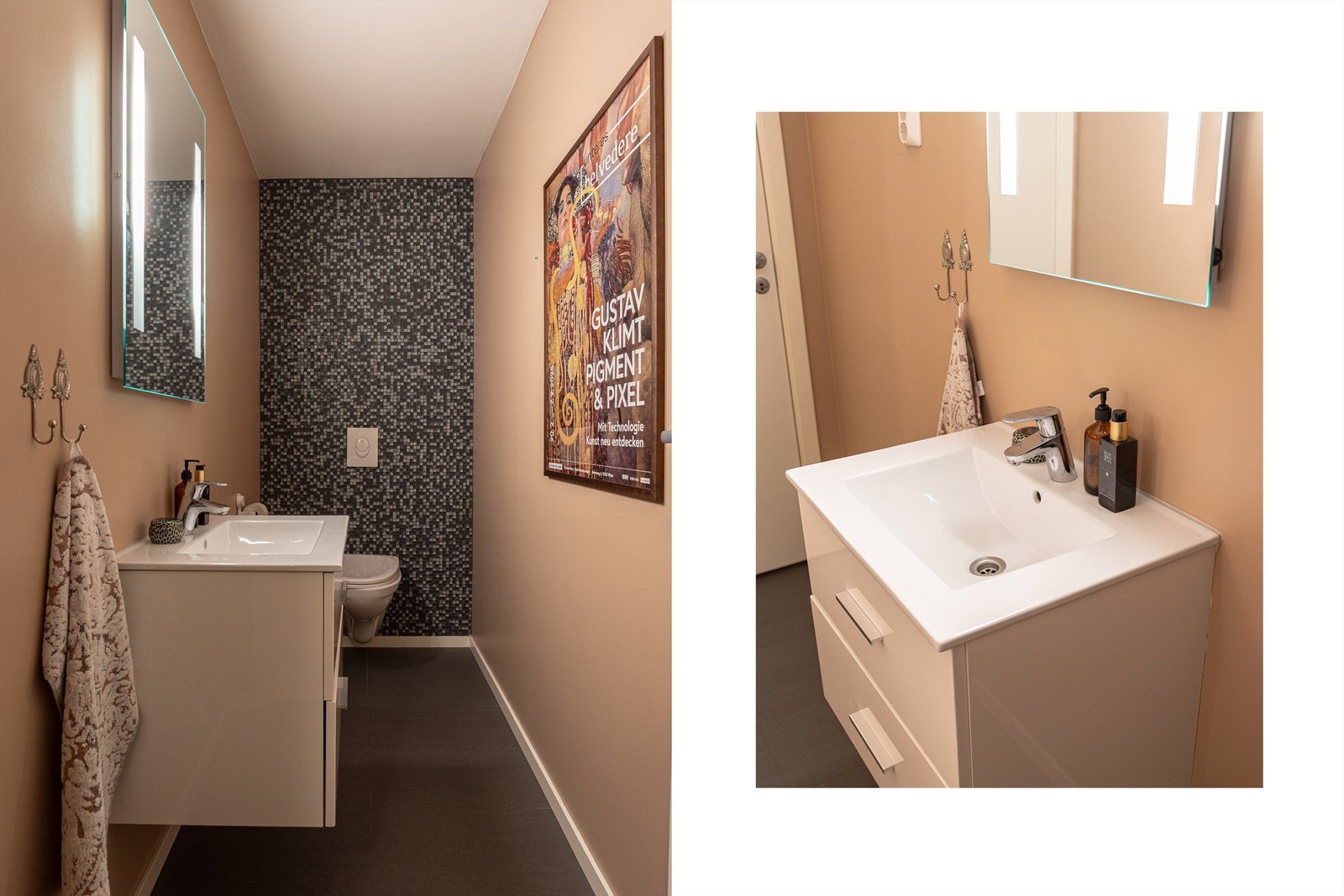 I tilknytning til entréen har du et separat og praktisk toalettrom. Galleribilde