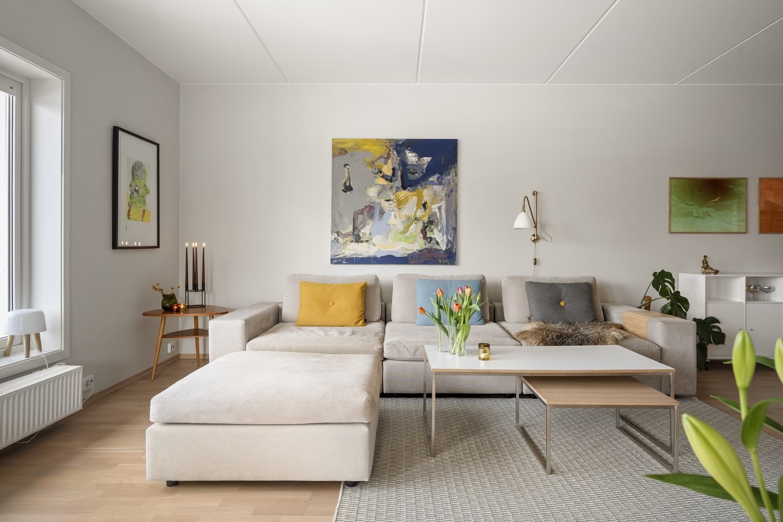 Veggene er malt i fargen Tidløs Galleribilde