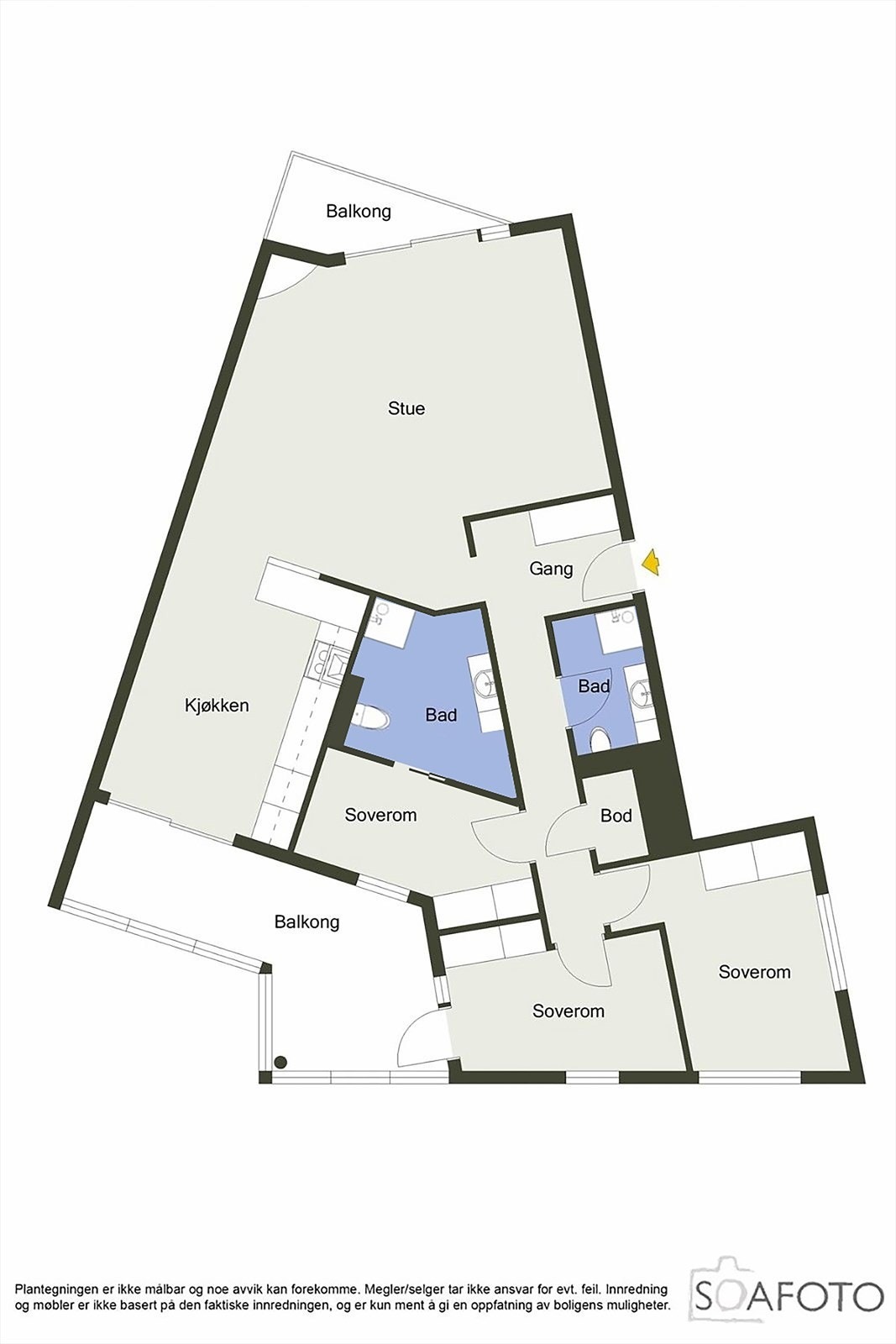 Plantegning Laberget 118 Galleribilde