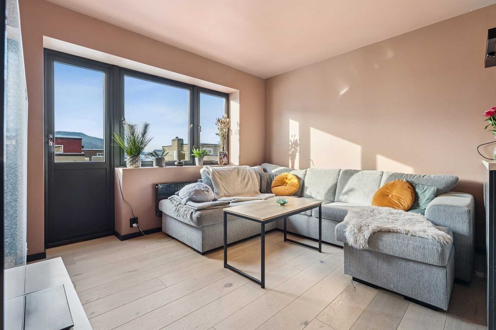 Fra stuen er det direkte adkomst til en felles luftebalkong. Galleribilde