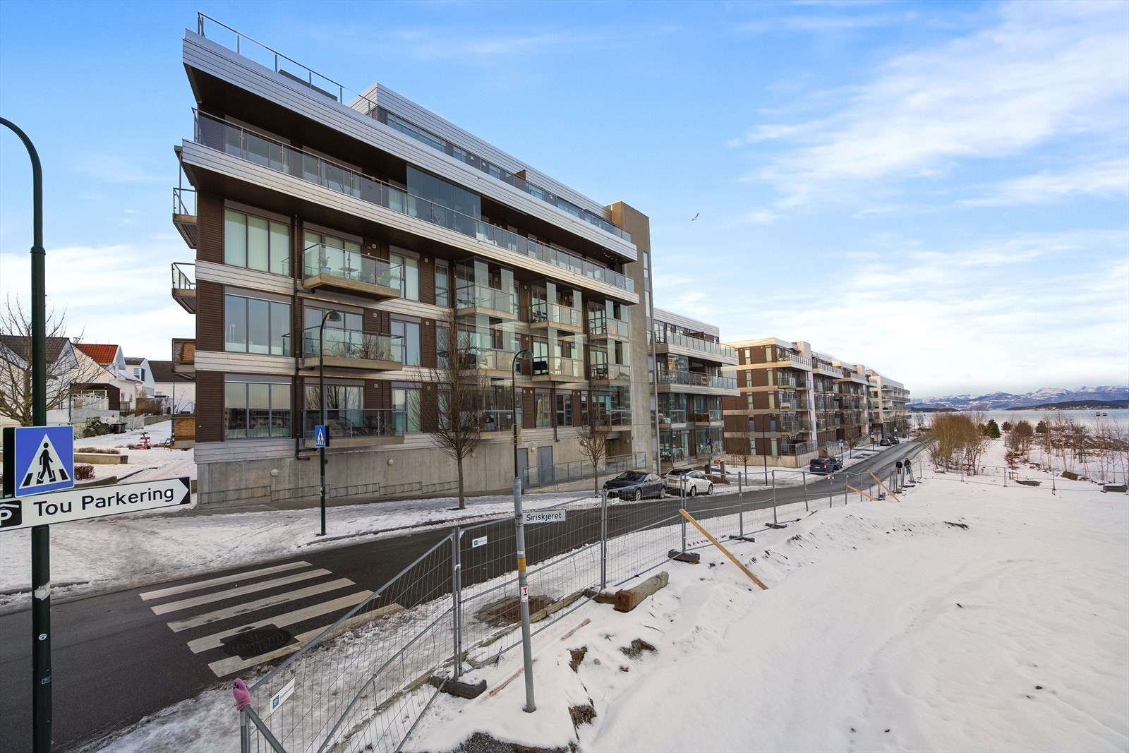 Parken utenfor Siriskjeret 2 er under opparbeidelse og blir et fint tilskudd til området ved ferdigstillelse. Galleribilde