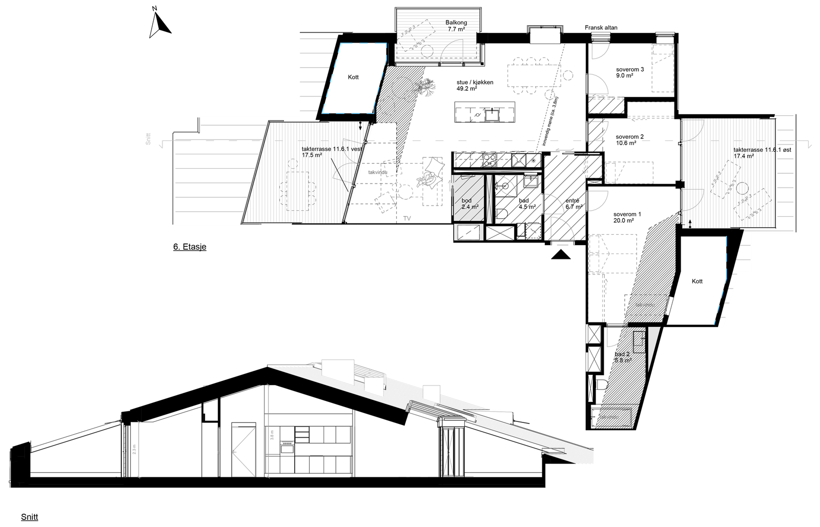 Plantegning Galleribilde