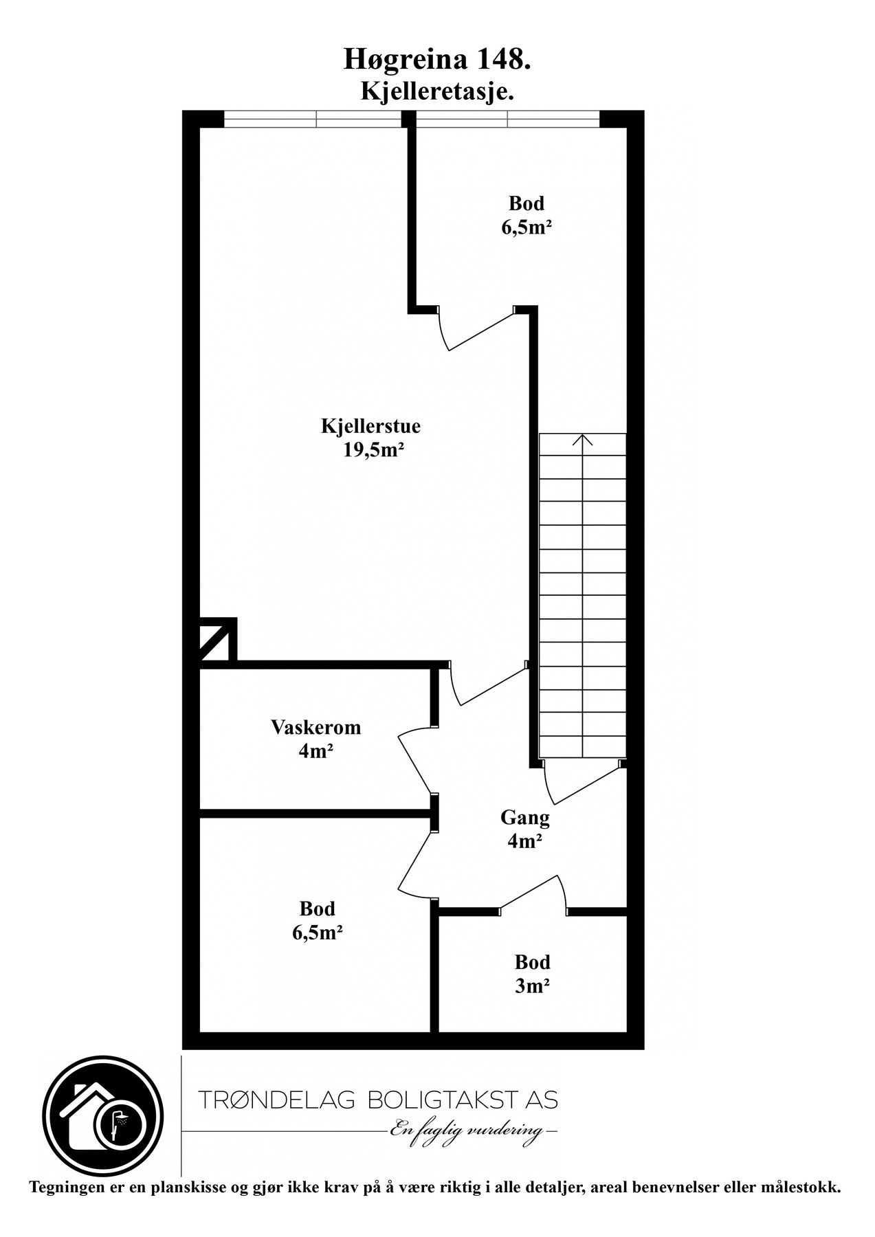 Planskisse underetasje. Galleribilde