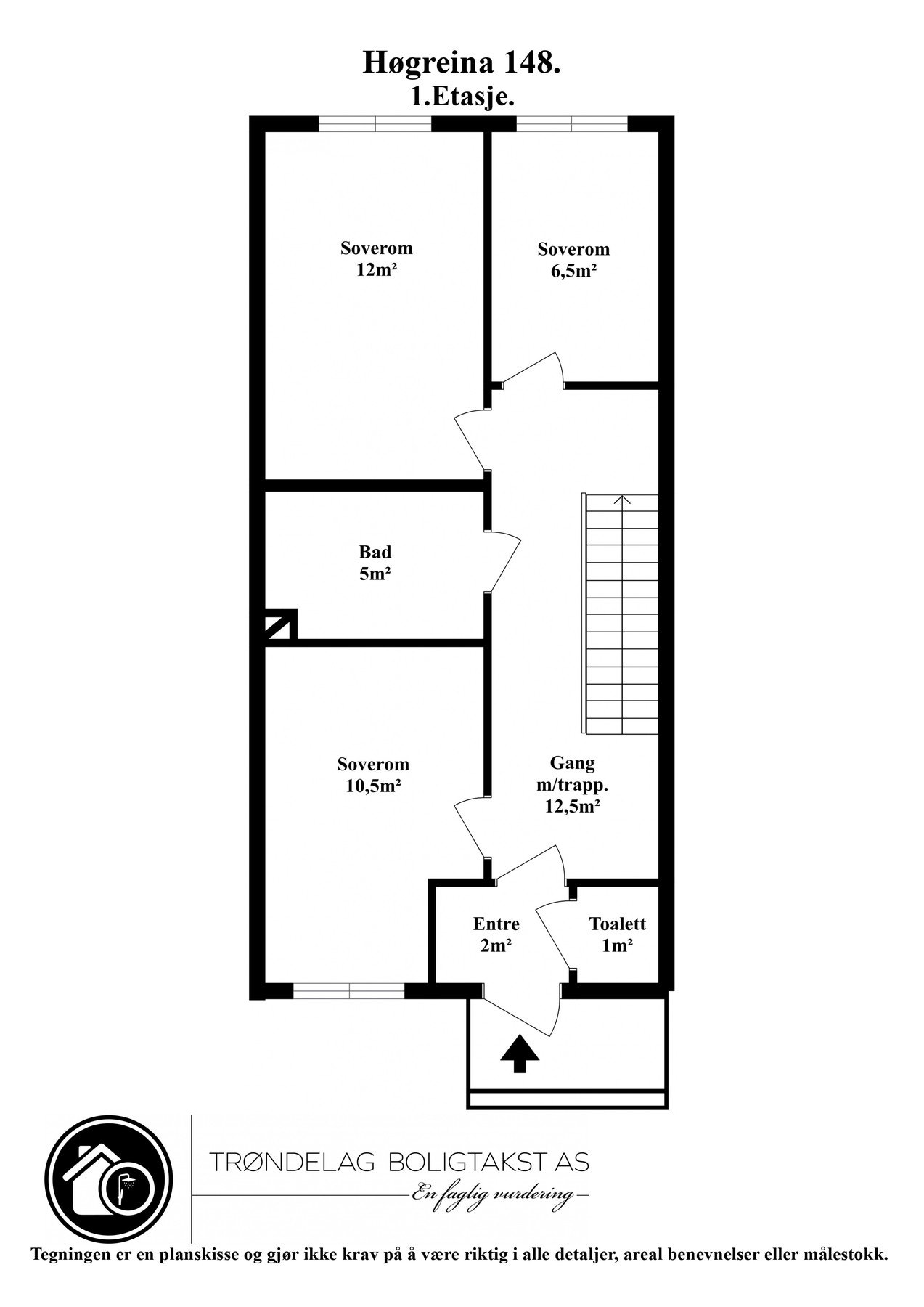 Planskisse 1. etasje. Galleribilde