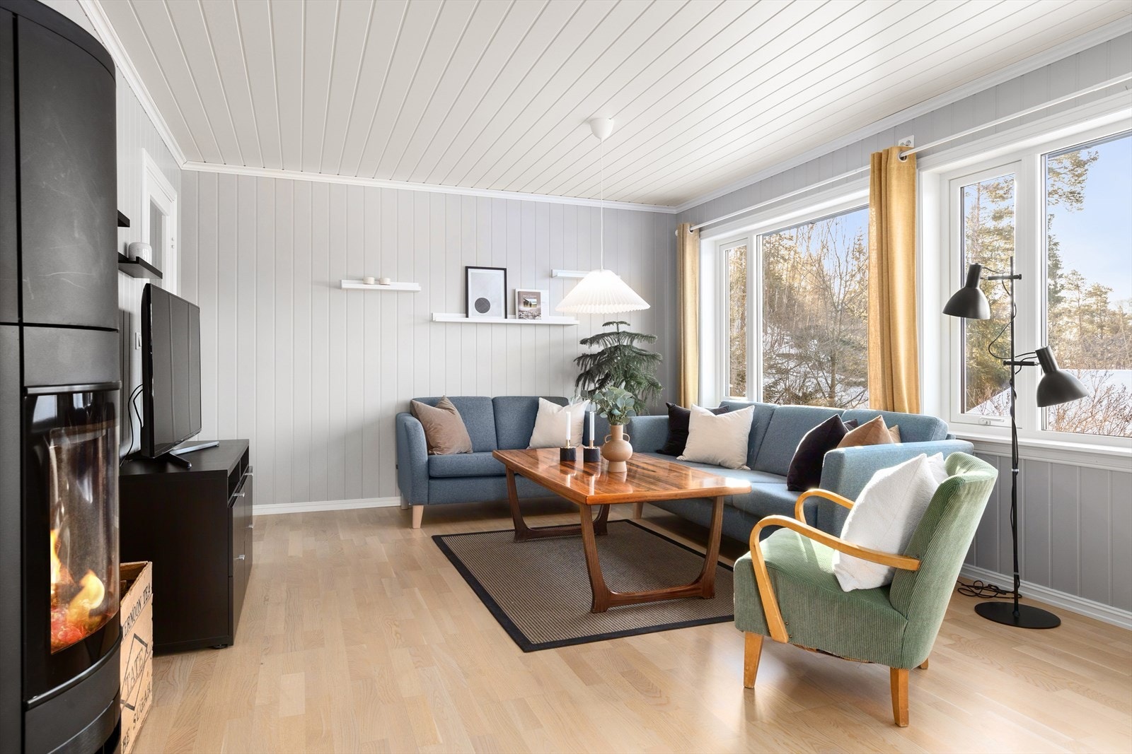 Sofakroken finner fort sin naturlige plass i rommet. Galleribilde