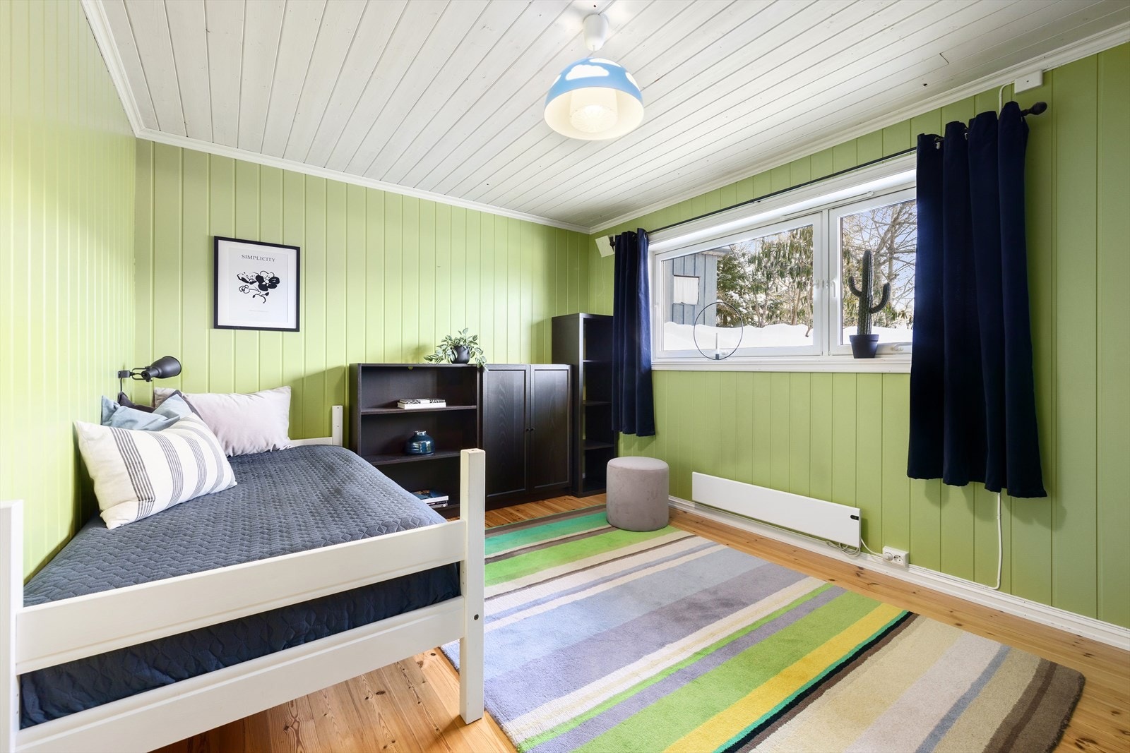 Soverom 4 er plassert i underetasjen. Galleribilde