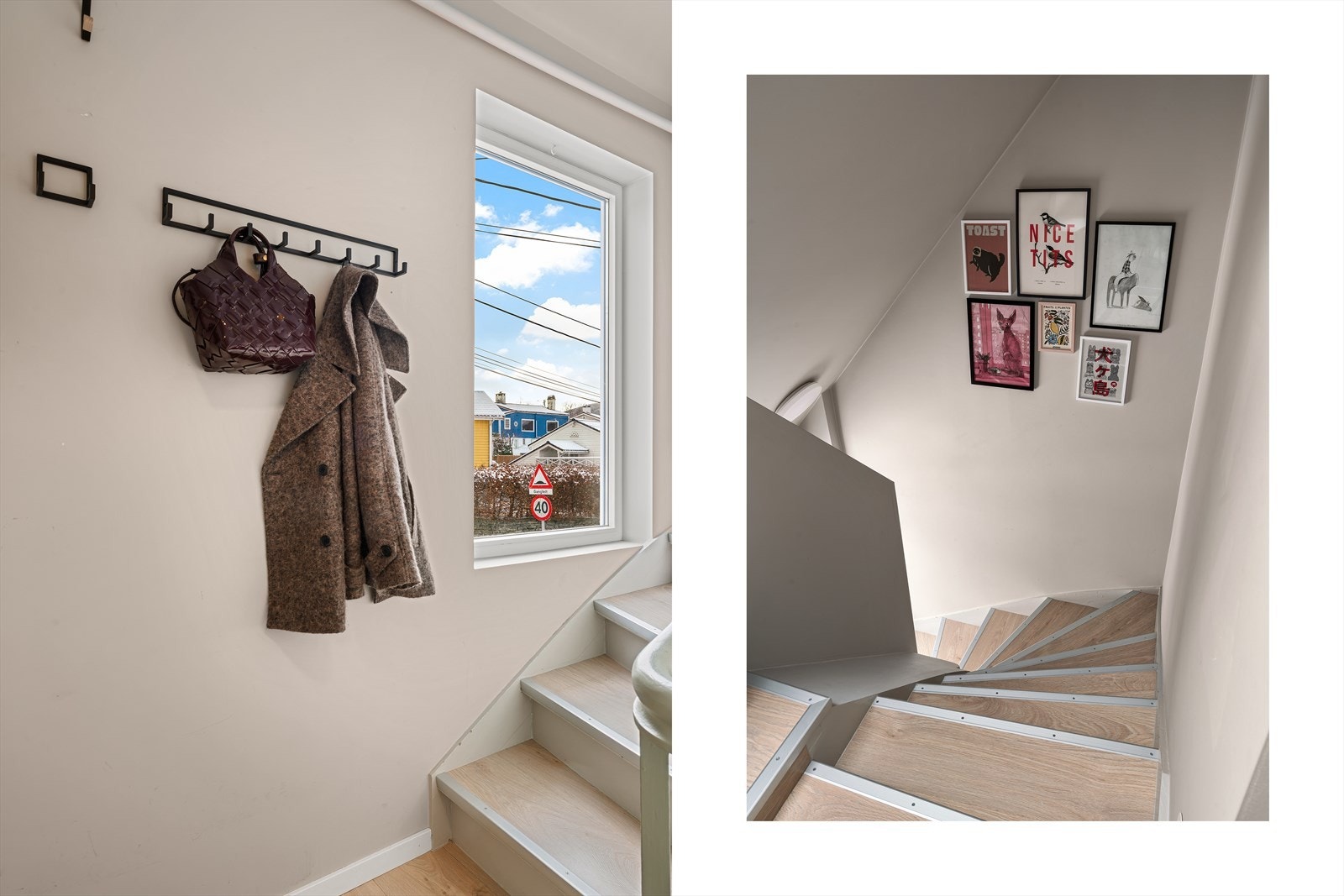 - Gang i 2. etasje hvor du har plass til å henge fra deg yttertøy - Galleribilde