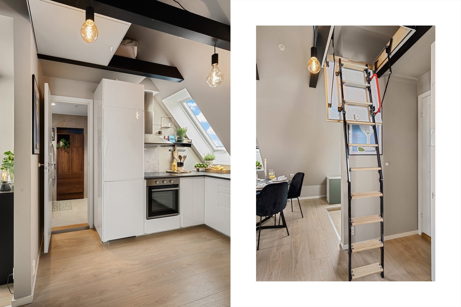 - I stuen har du også tilkomst til et praktisk loftsrom - perfekt til ekstra lagring - Galleribilde