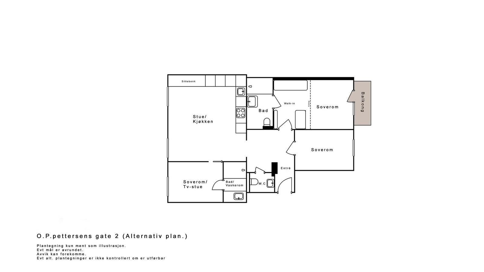 Alternativ plan Galleribilde