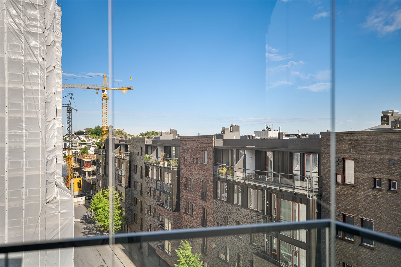 Utsikt fra balkong Galleribilde