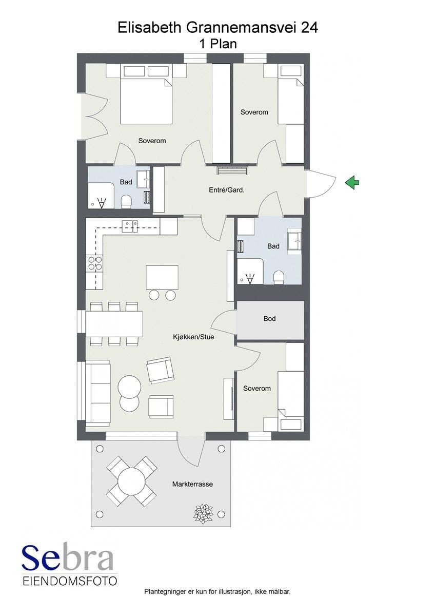 Plantegning Galleribilde