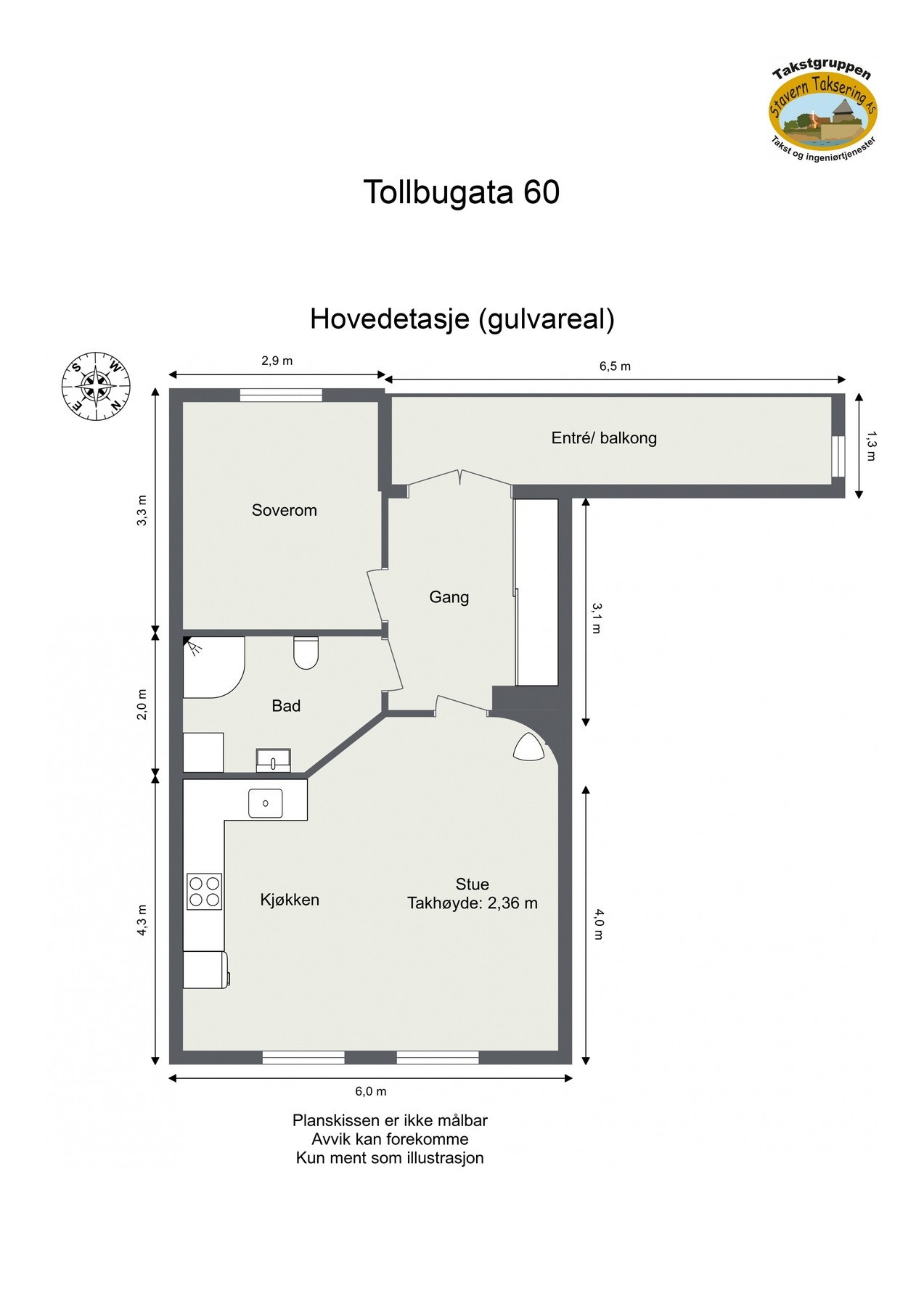 Plantegning Galleribilde