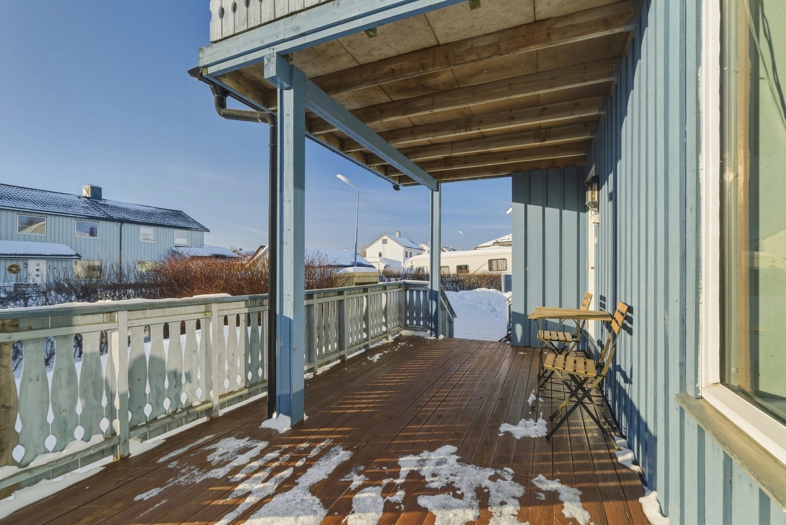 Takoverbygget inngangsparti til hybelen. Galleribilde