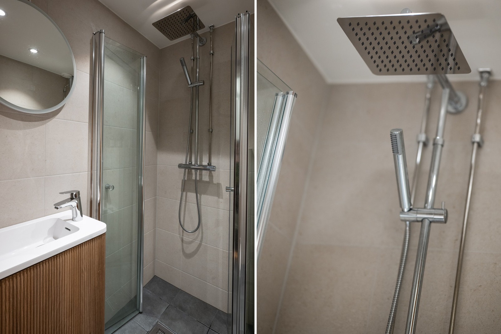 Speilet har både lys og varme (mot dugg). Galleribilde