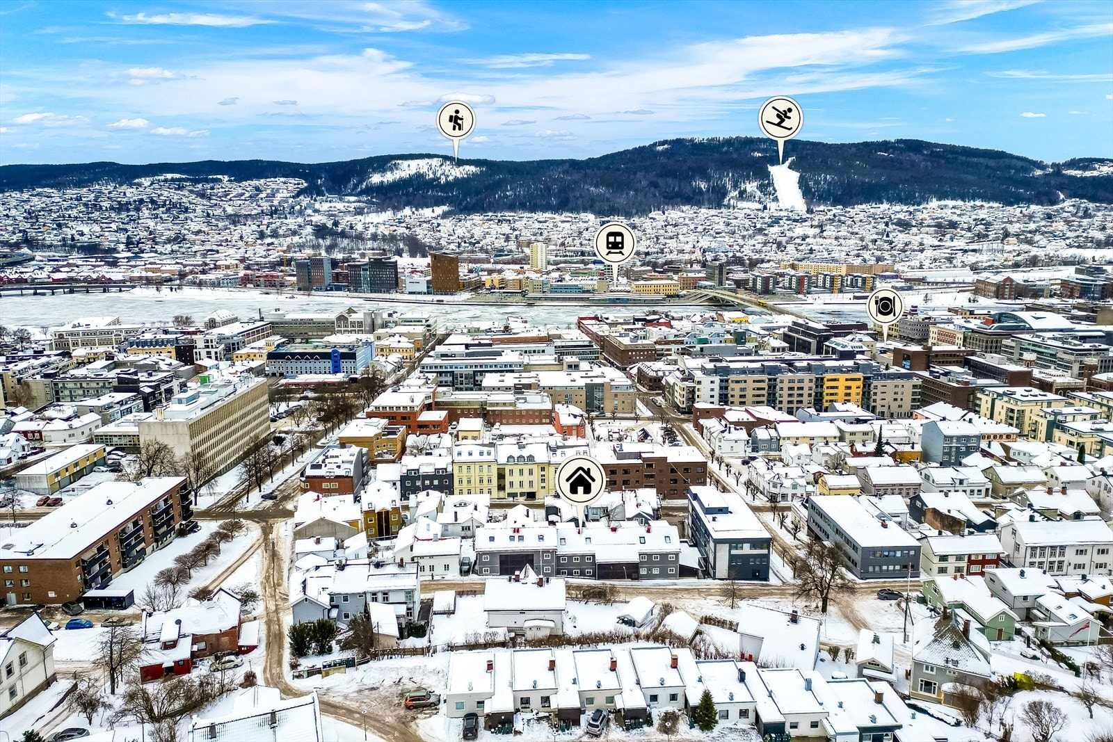 Flott beliggenhet meget sentralt på Bragernes med kort vei til de fleste fasiliteter Galleribilde