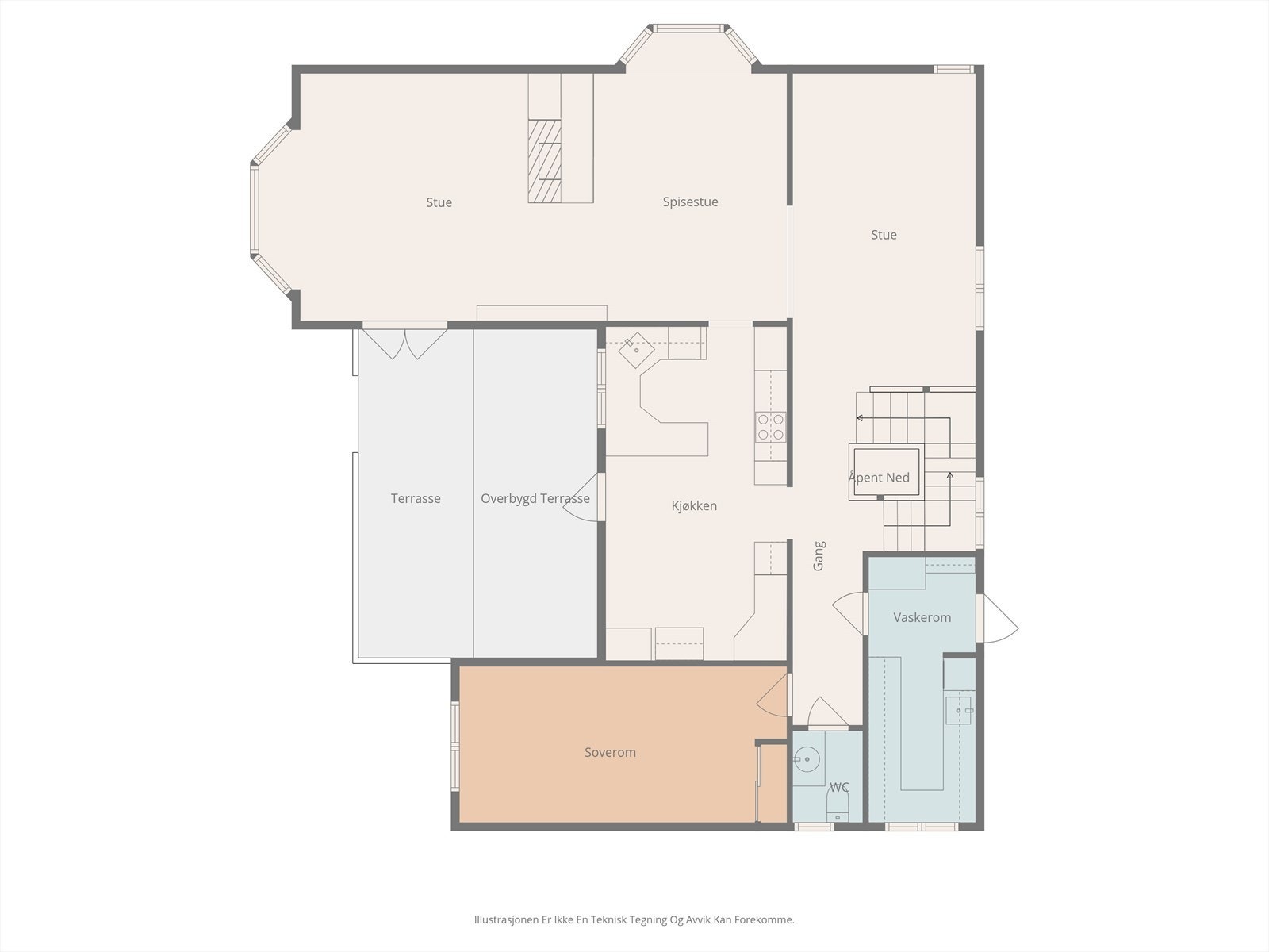 Plantegning 1.etasje. Galleribilde